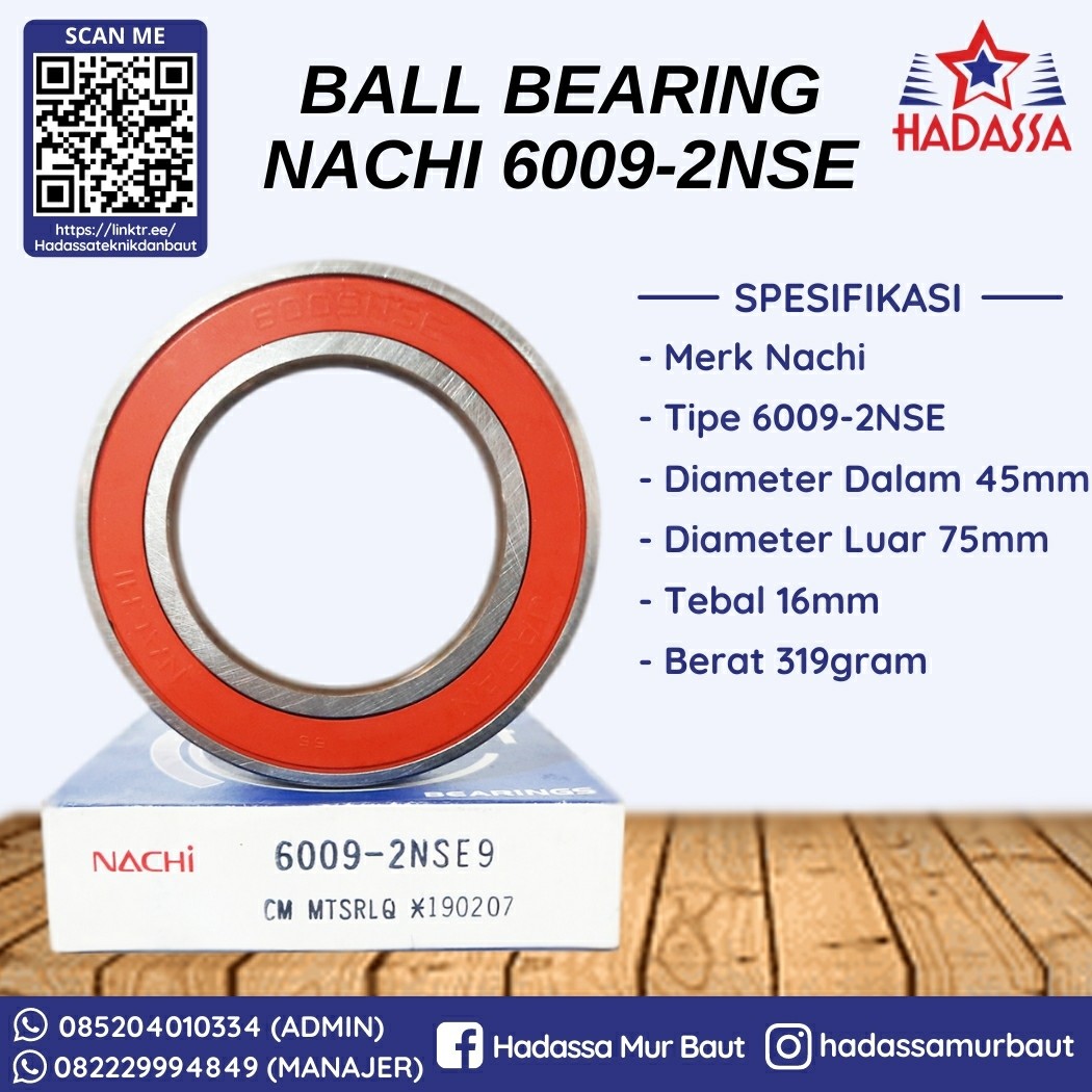 Ball Bearing Nachi 6009-2NSE