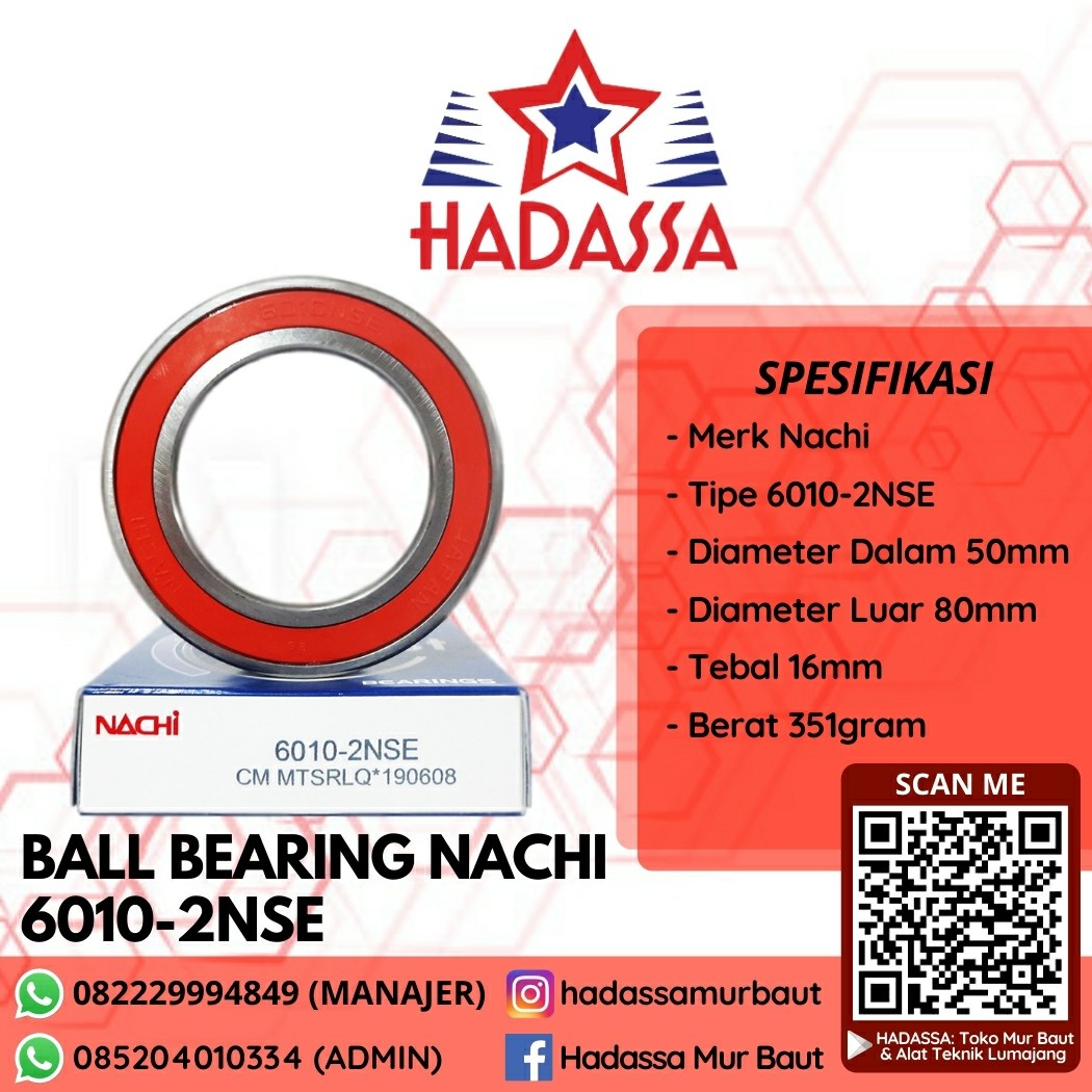 Ball Bearing Nachi 6010-2NSE