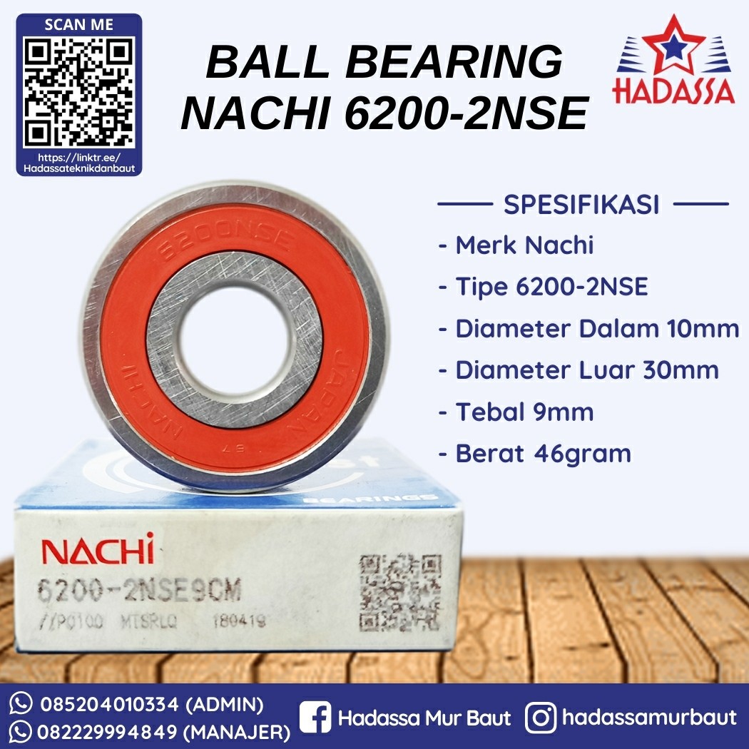 Ball Bearing Nachi 6200-2NSE