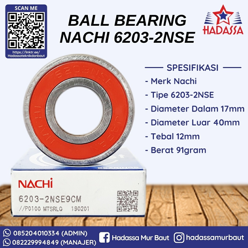 Ball Bearing Nachi 6203-2NSE