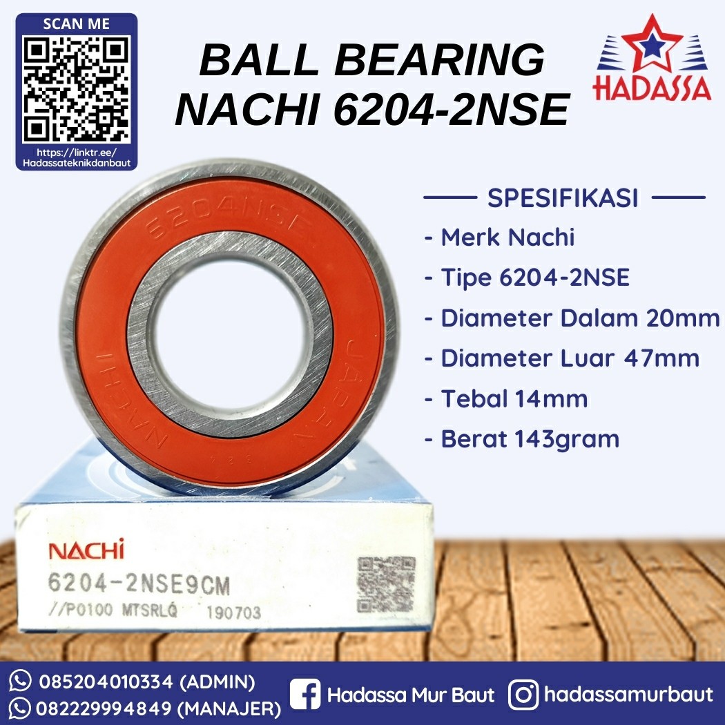 Ball Bearing Nachi 6204-2NSE