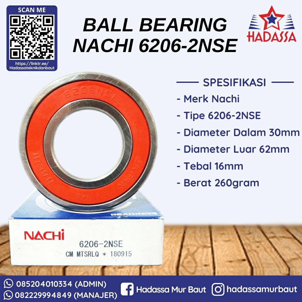 Ball Bearing Nachi 6206-2NSE