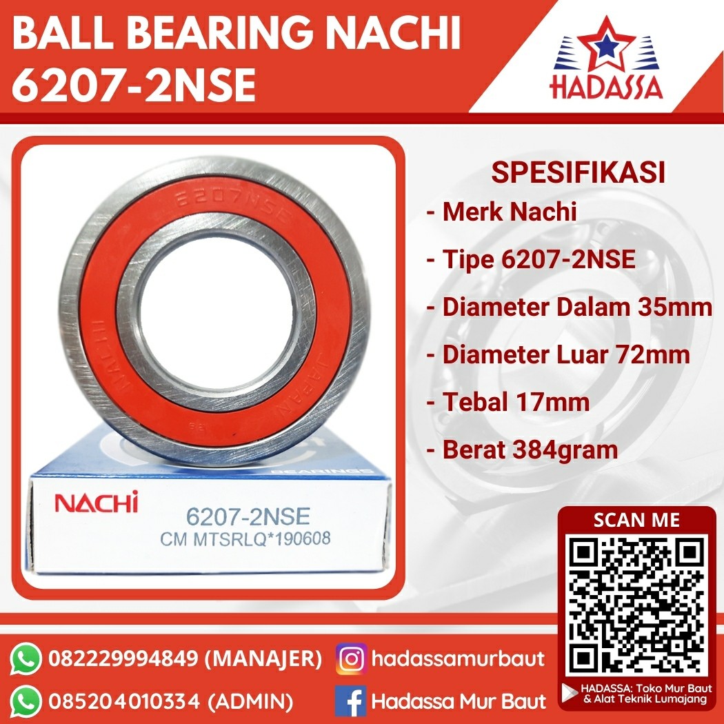 Ball Bearing Nachi 6207-2NSE