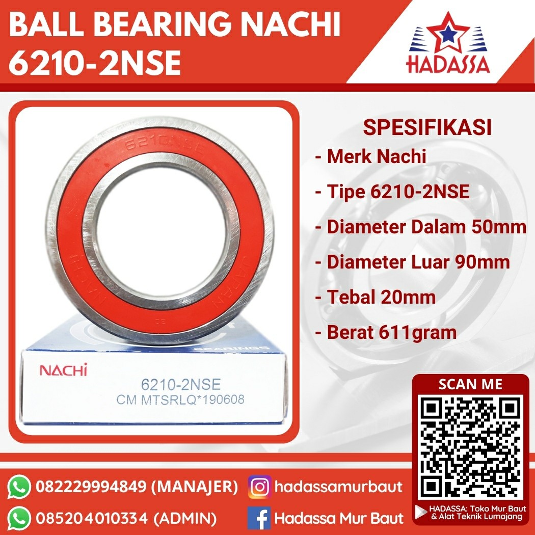 Ball Bearing Nachi 6210-2NSE