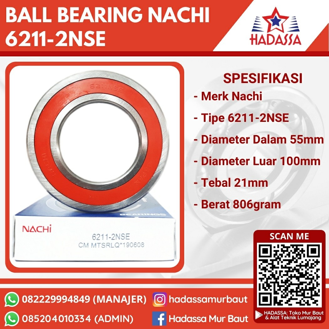 Ball Bearing Nachi 6211-2NSE