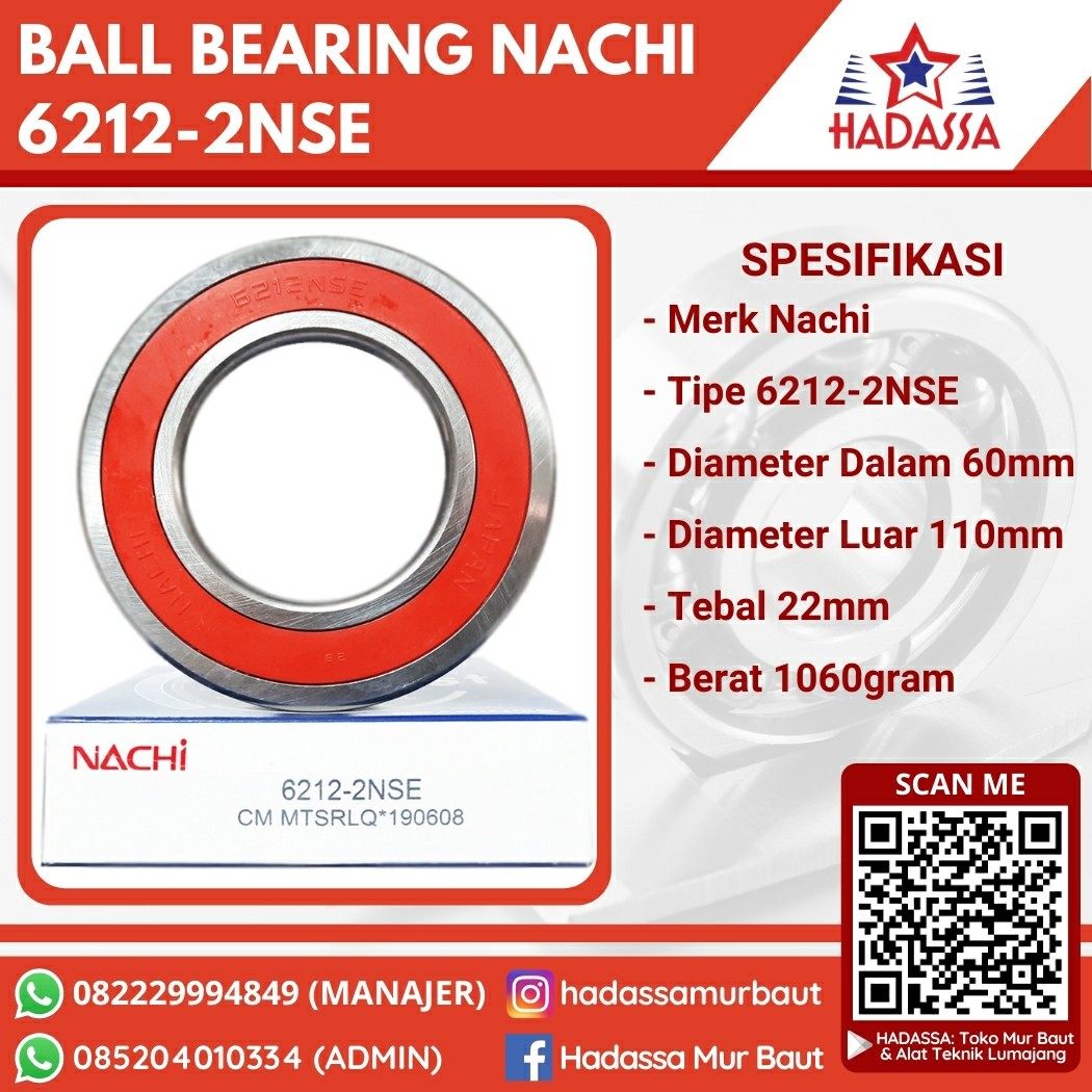 Ball Bearing Nachi 6212-2NSE