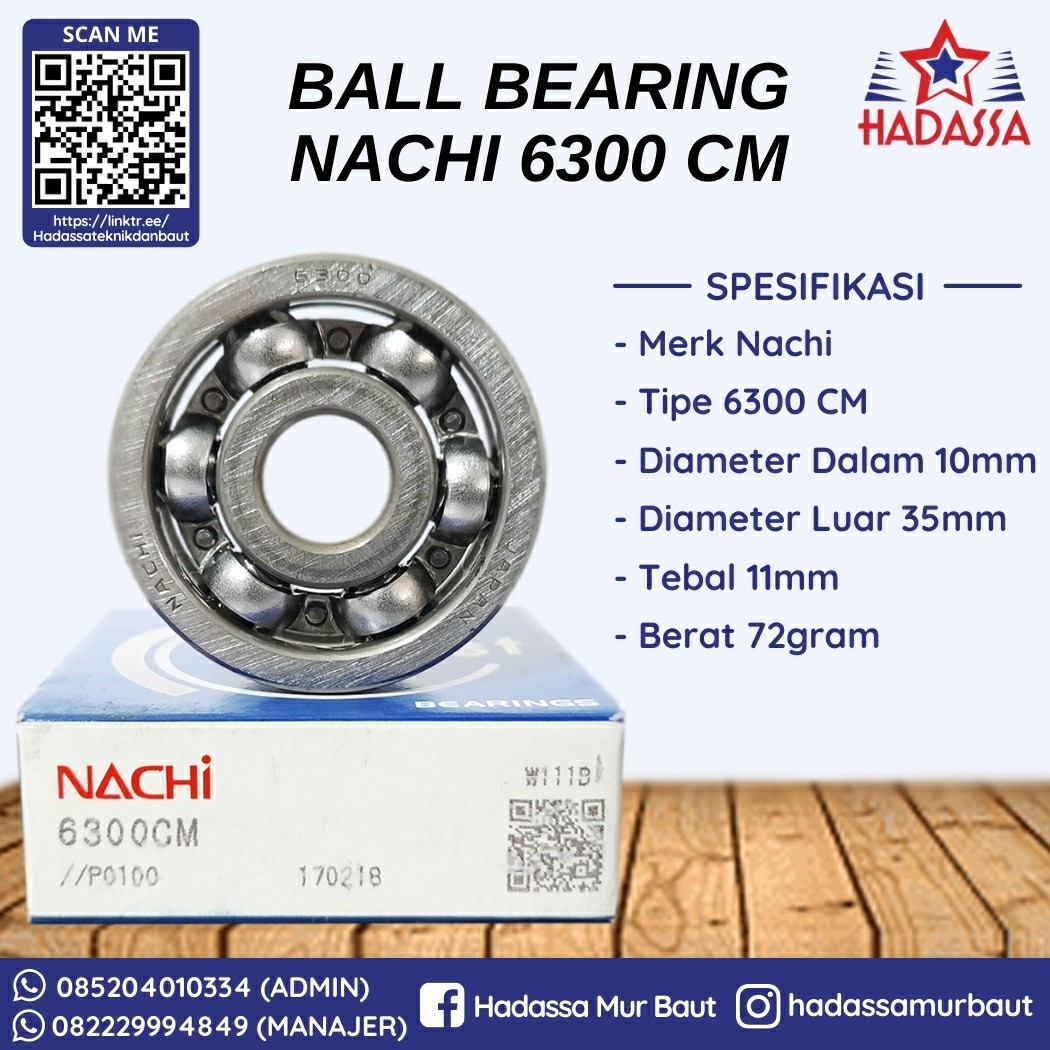 Ball Bearing Nachi 6300 CM