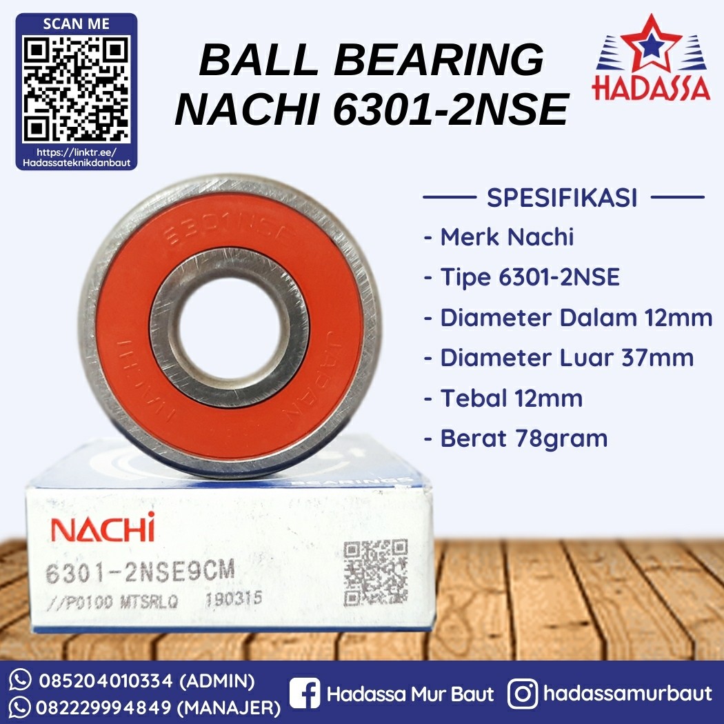 Ball Bearing Nachi 6301-2NSE