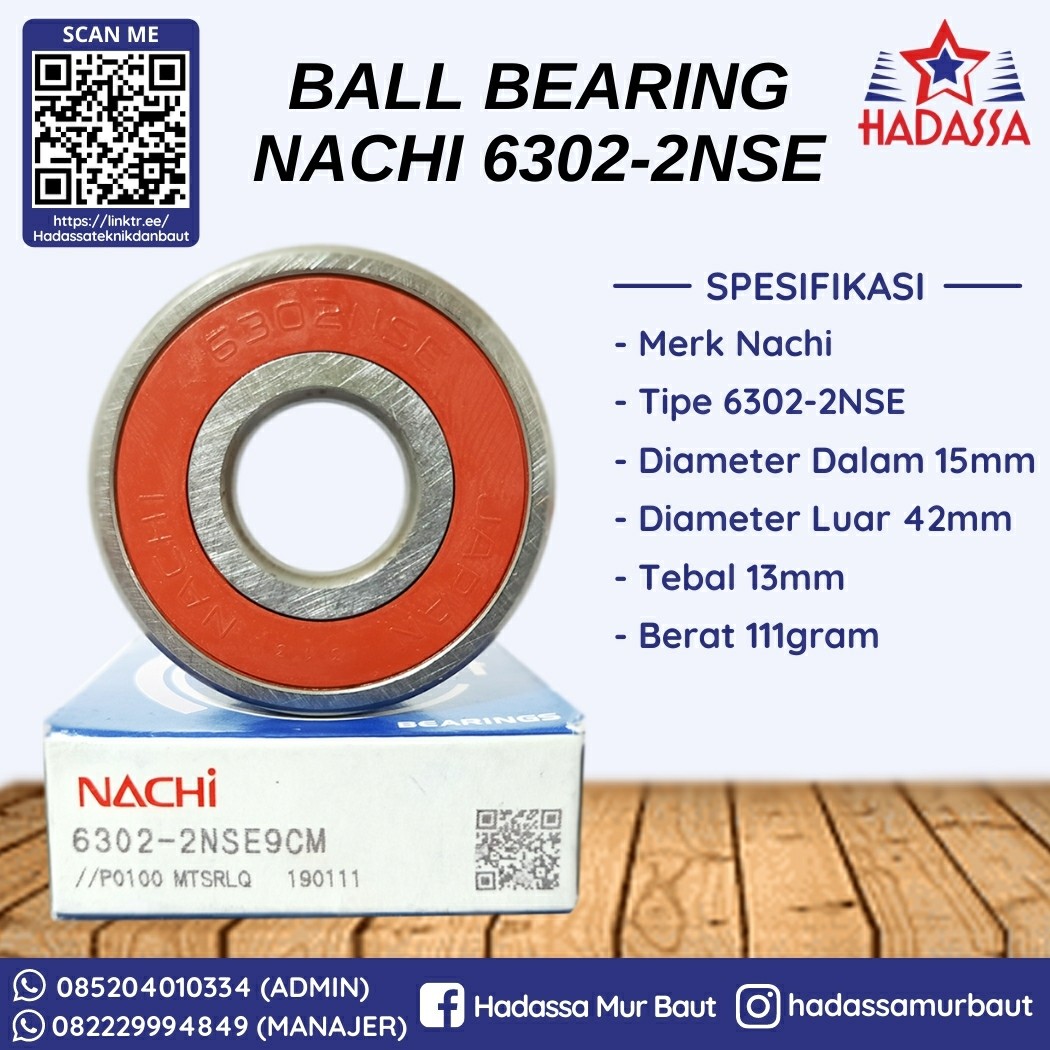 Ball Bearing Nachi 6302-2NSE