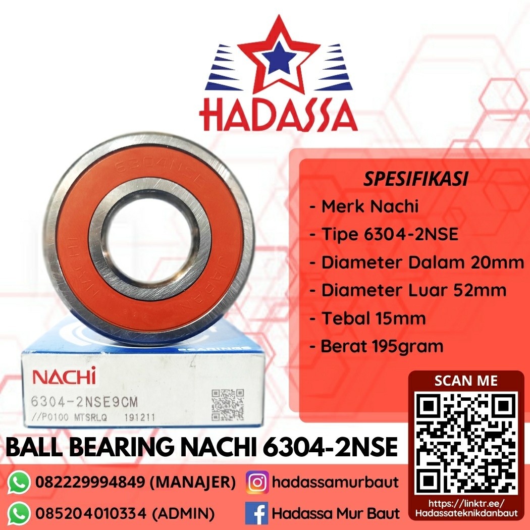 Ball Bearing Nachi 6304-2NSE