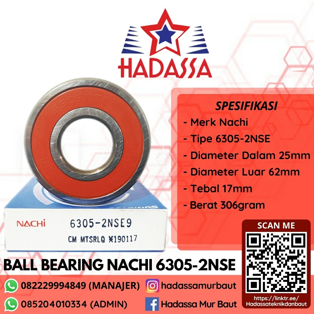 Ball Bearing Nachi 6305-2NSE