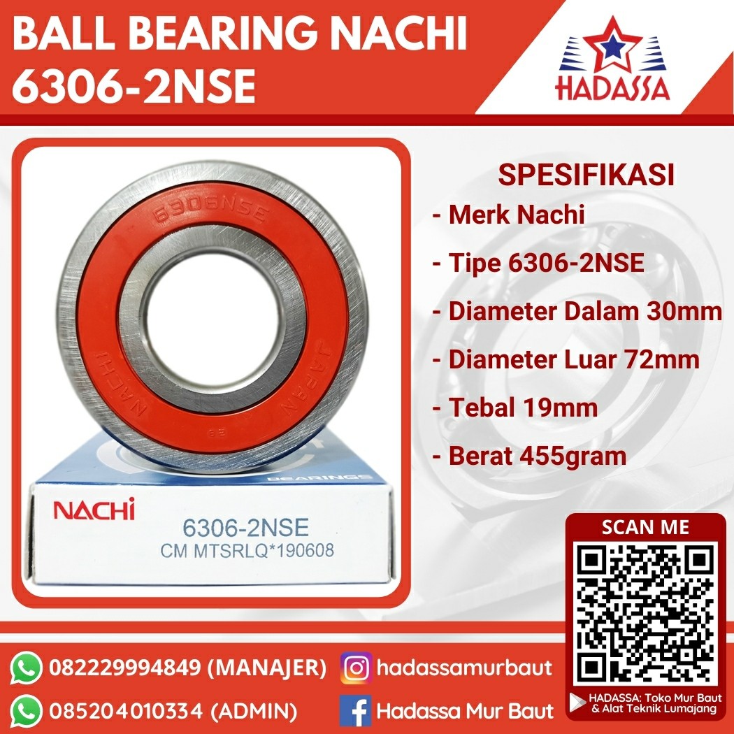 Ball Bearing Nachi 6306-2NSE