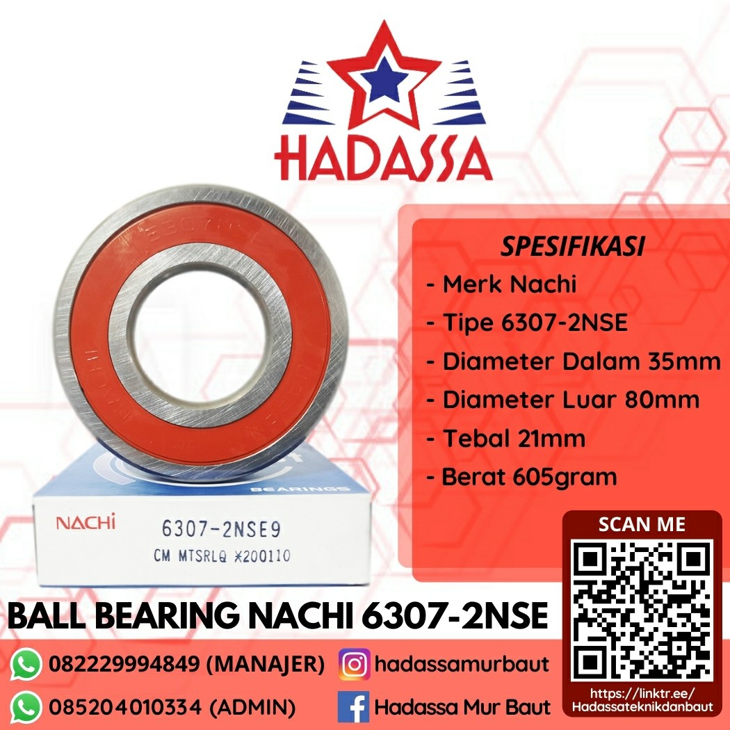 Ball Bearing Nachi 6307-2NSE