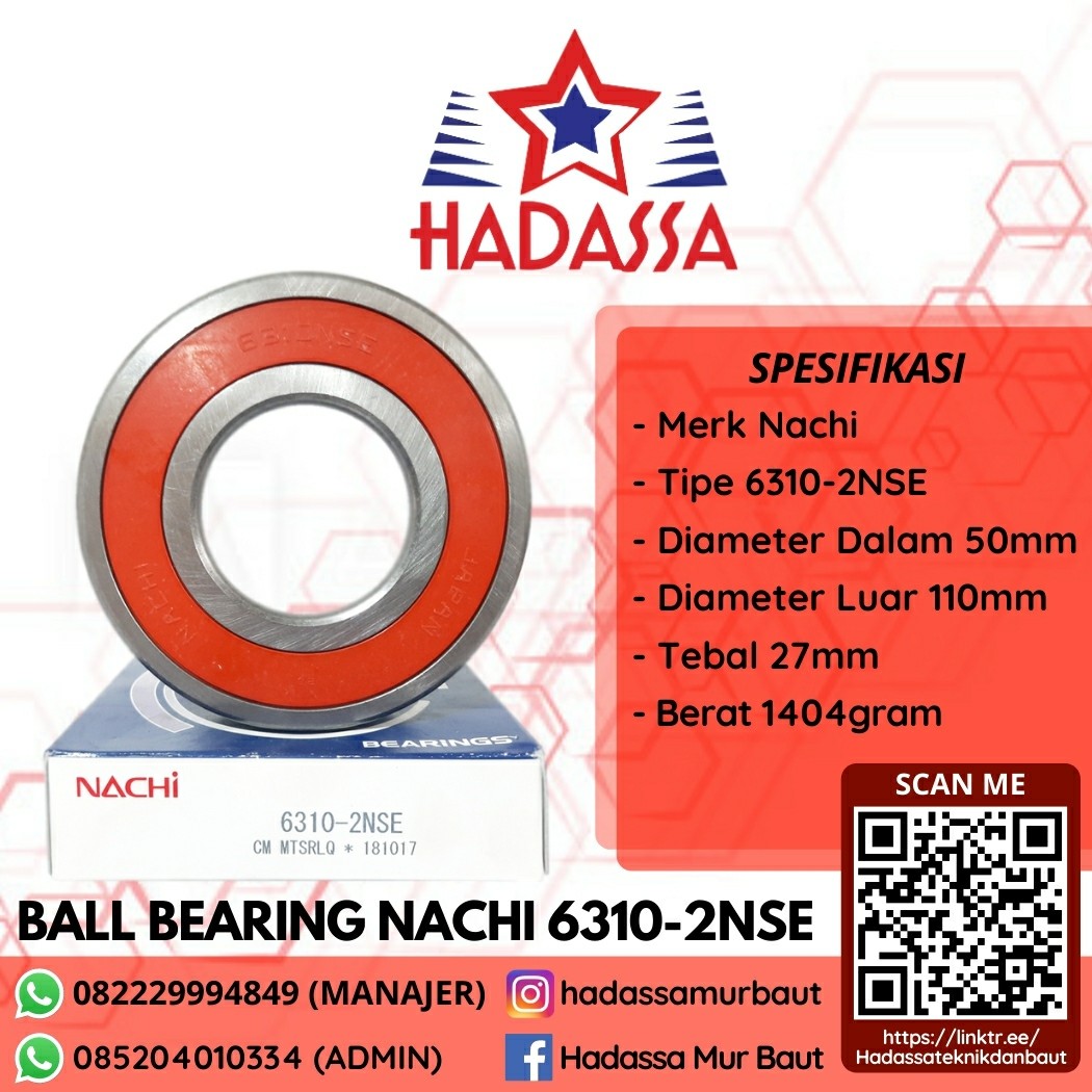 Ball Bearing Nachi 6310-2NSE