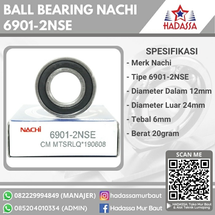 Ball Bearing Nachi 6901-2NSE