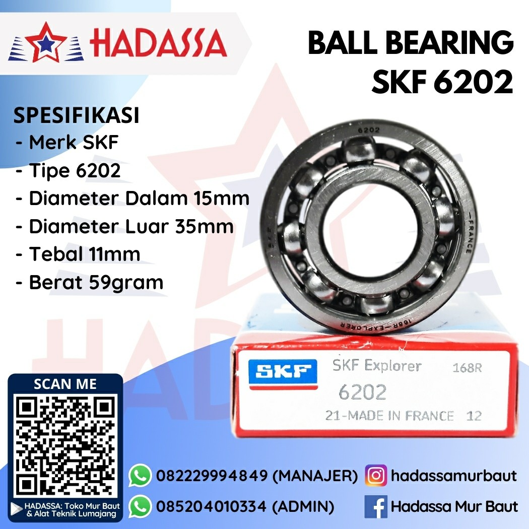 Ball Bearing SKF 6202