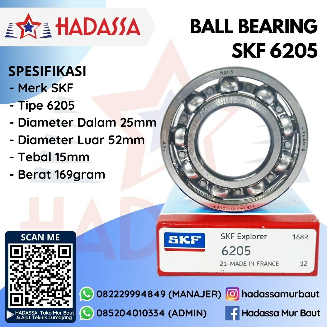 Ball Bearing SKF 6205