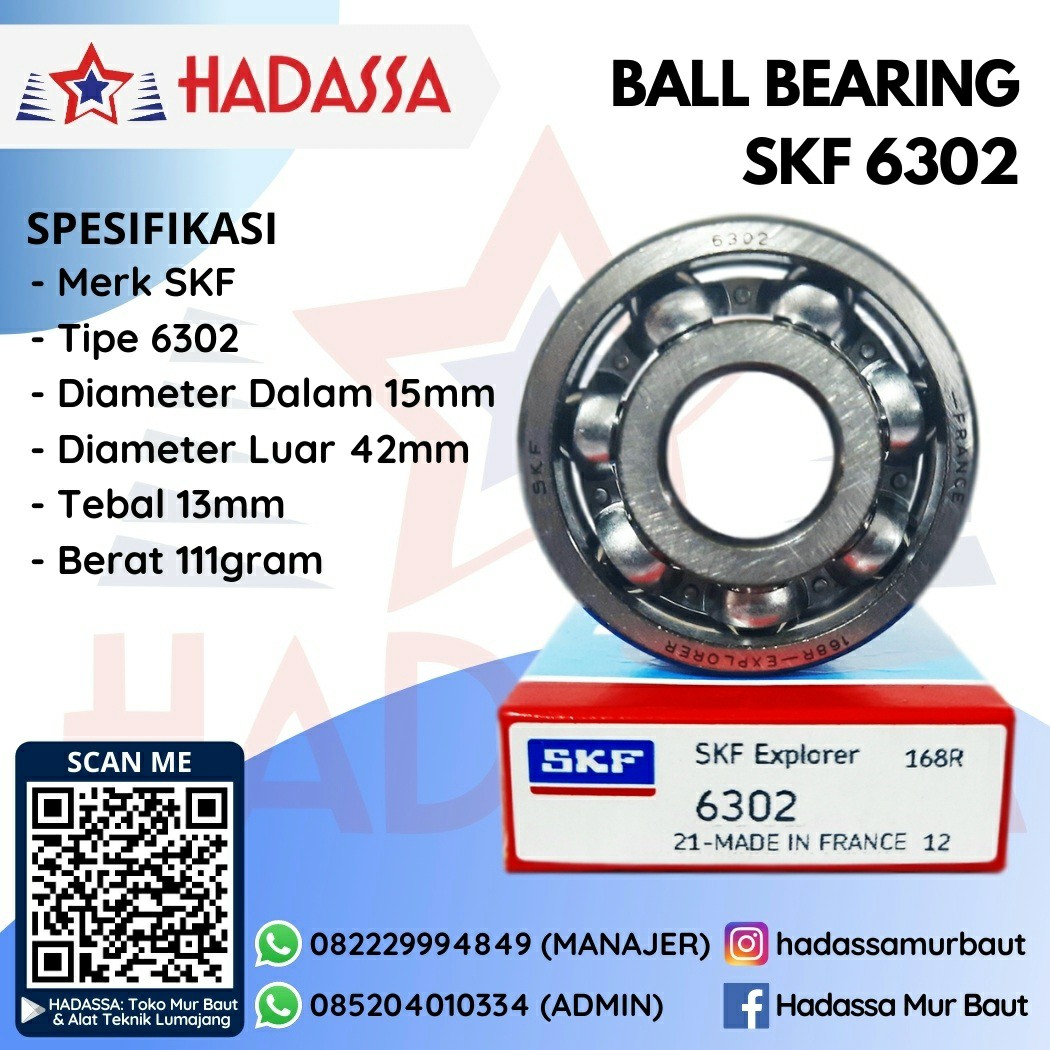 Ball Bearing SKF 6302