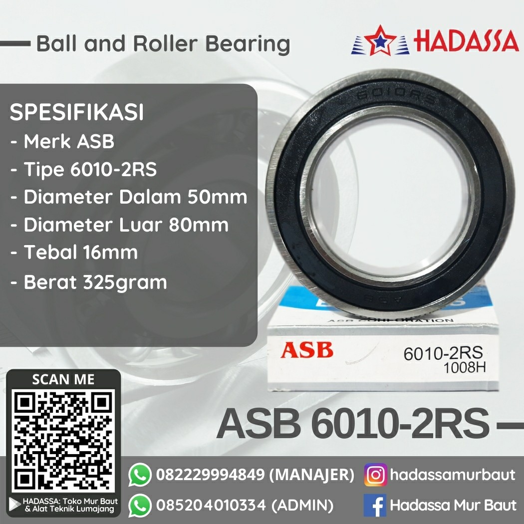 Ball and Roller Bearing ASB 6010-2RS