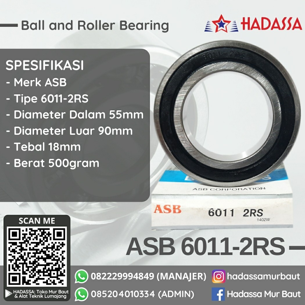 Ball and Roller Bearing ASB 6011-2RS