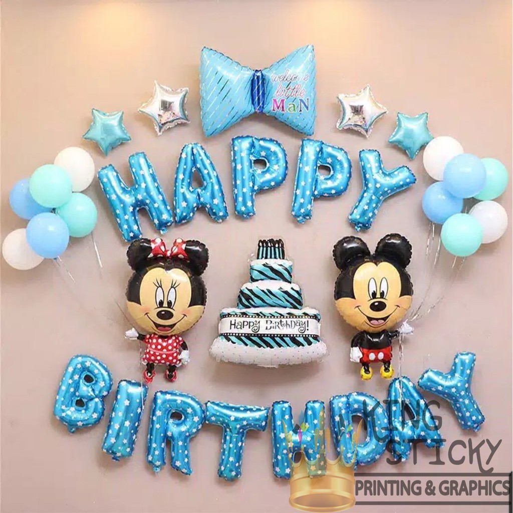 Balon Foil Minnie Dan Mickey Mouse