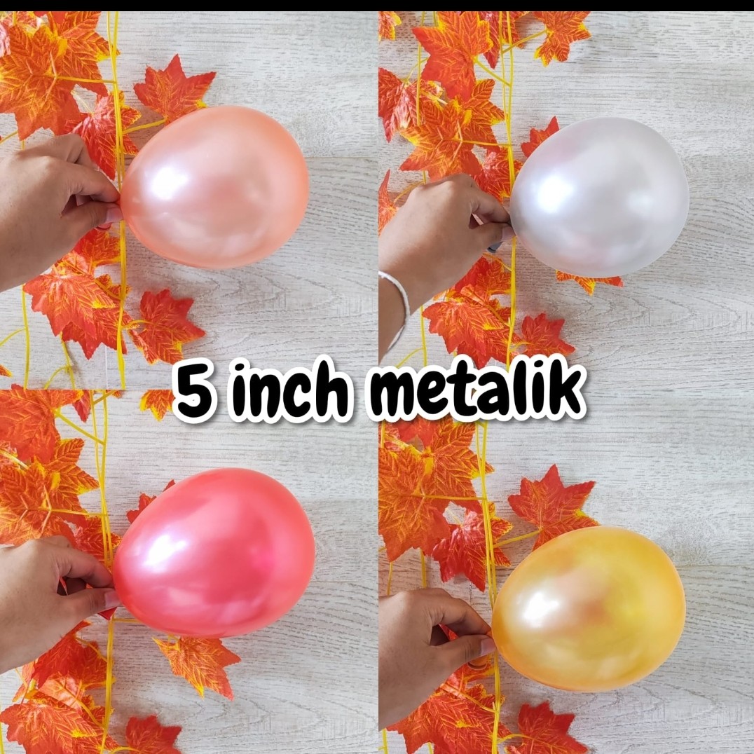 Balon Latex 5 Inch Metalik