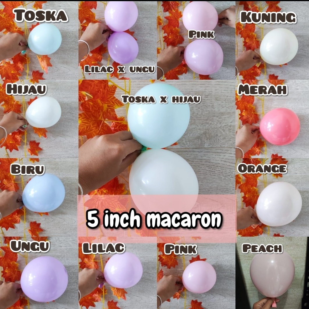 Balon Latex 5 Inch macaron