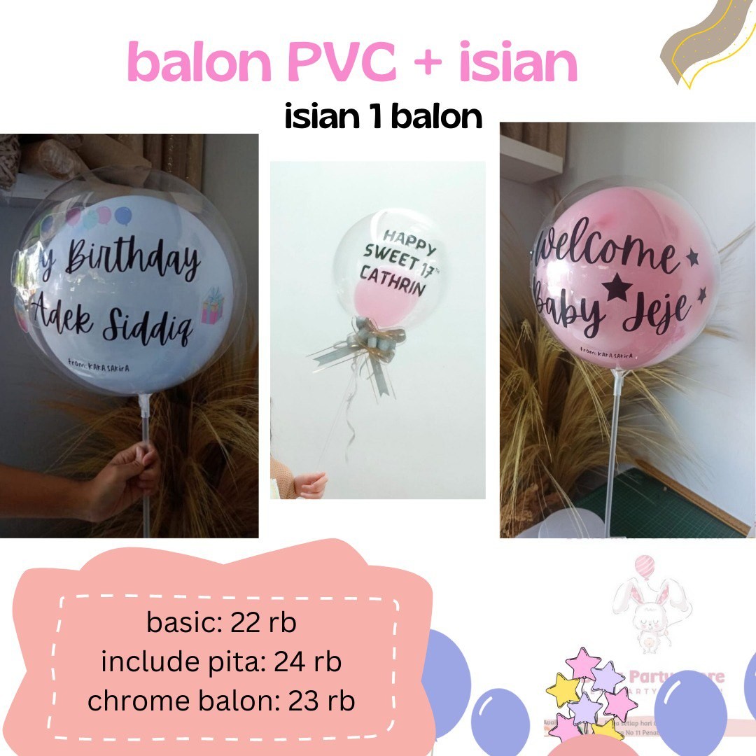 Balon PVC Balon Bobo  Isian 1 Balon