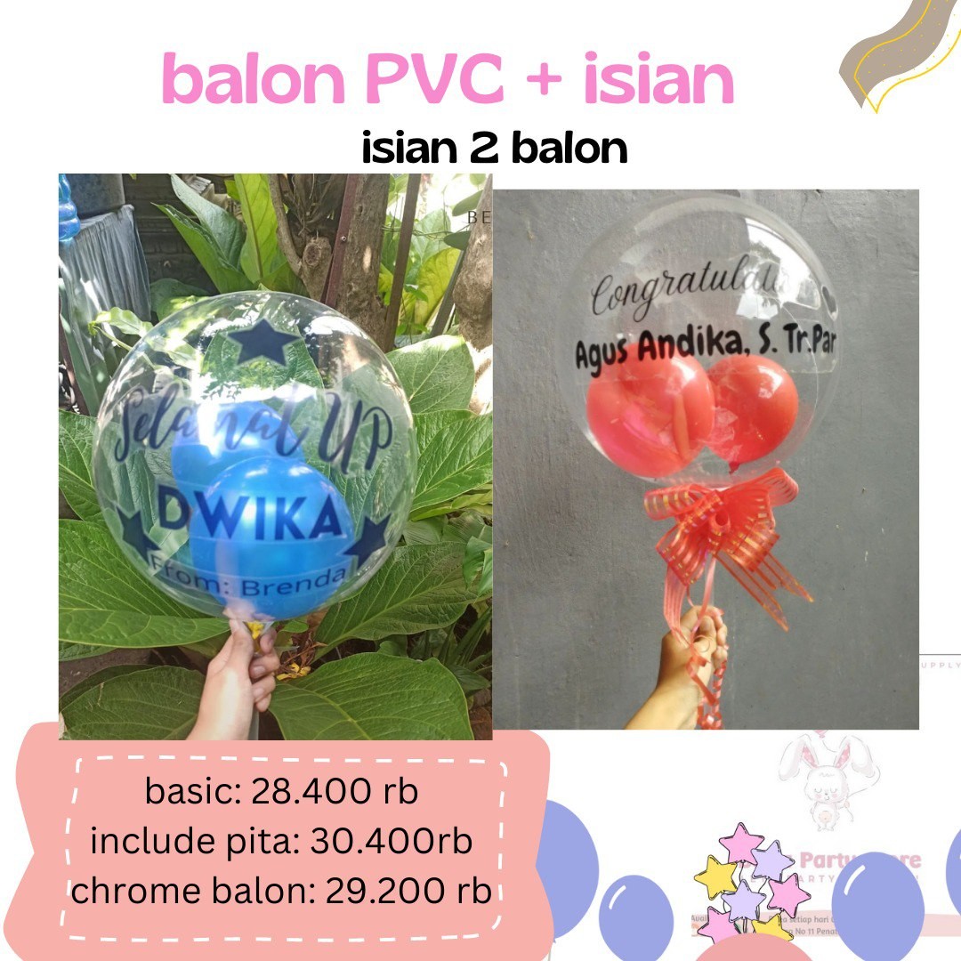 Balon PVC Balon Bobo  Isian 2 Balon