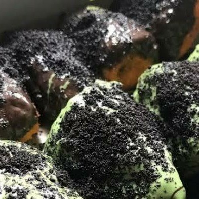 Banana Bites Green Tea Dan Coklat Toping Oreo