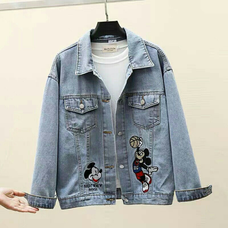 Basketbal jaket  pakaian wanita  atasan wanita  jaket  jaket jeans 3