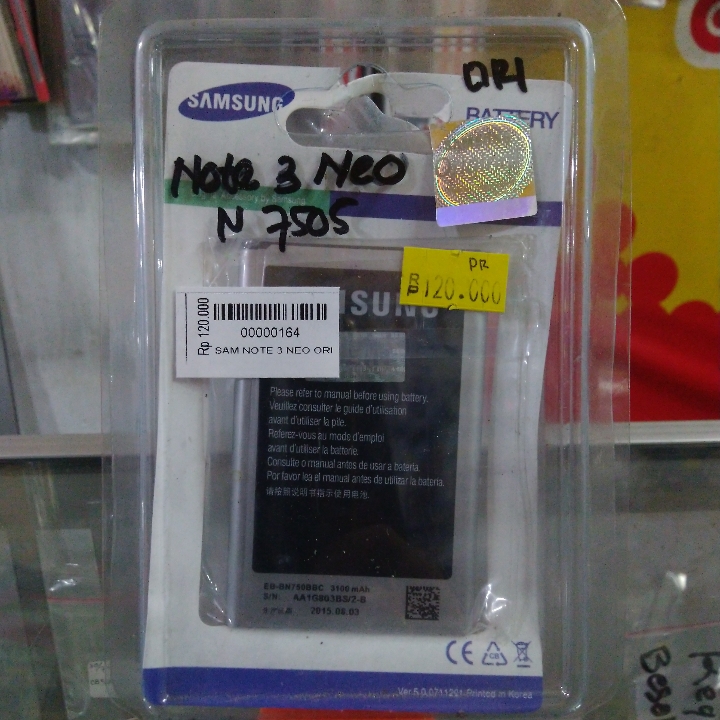 Battrey Samsung Note 3 Neo Original