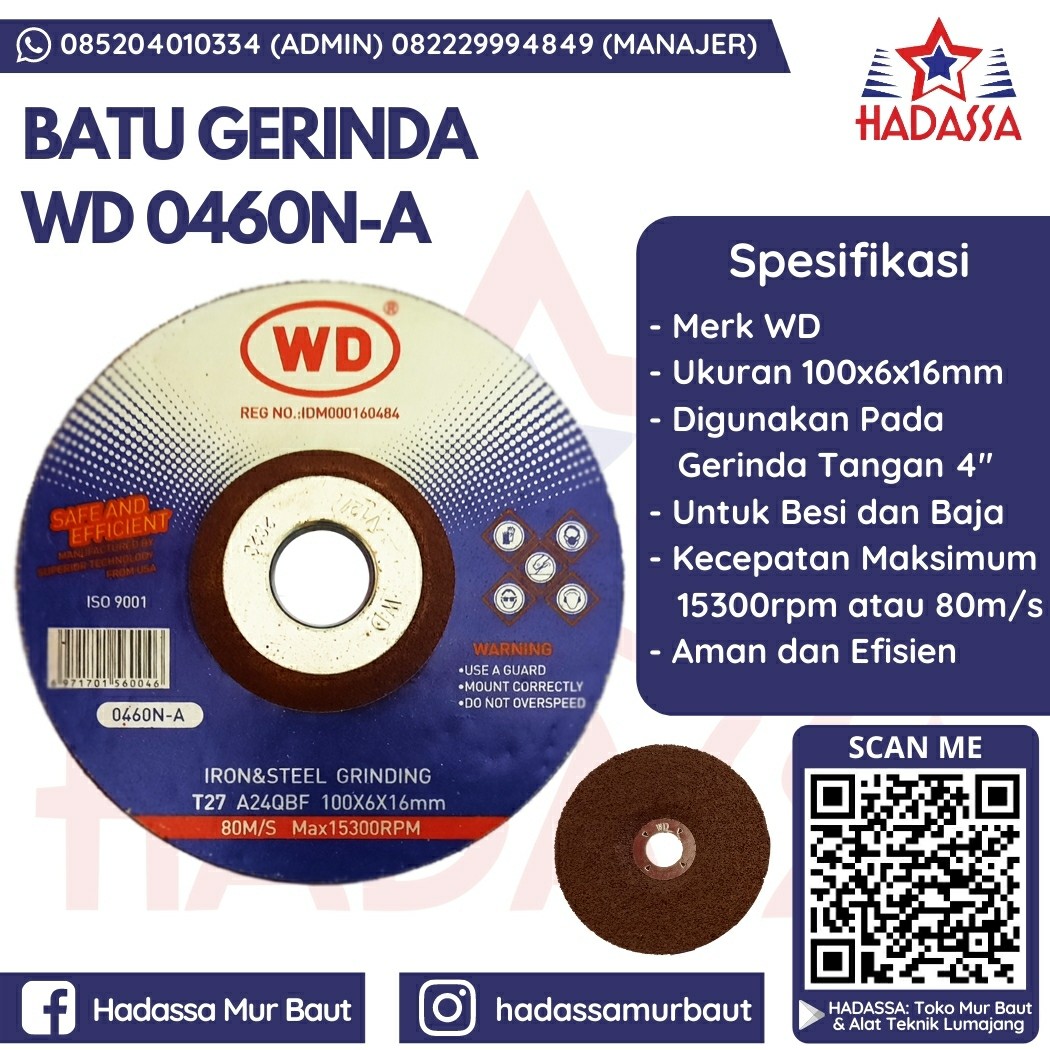 Batu Gerinda WD 0460N-A