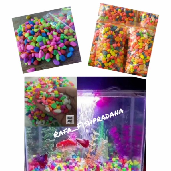 Batu warna warni import taiwan 750gr