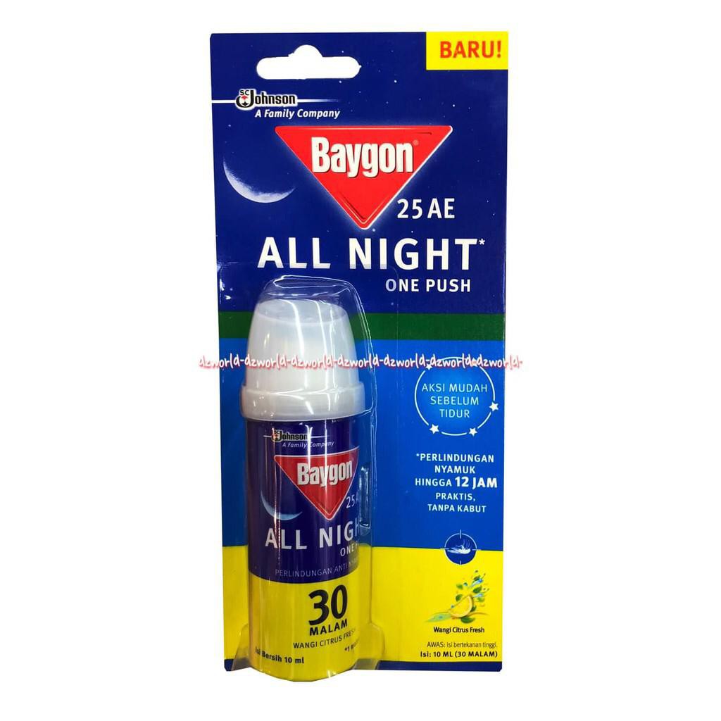 Baygon All Night One Push 10ml