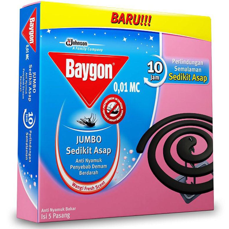 Baygon Coil Jumbo Lsc 5pcs