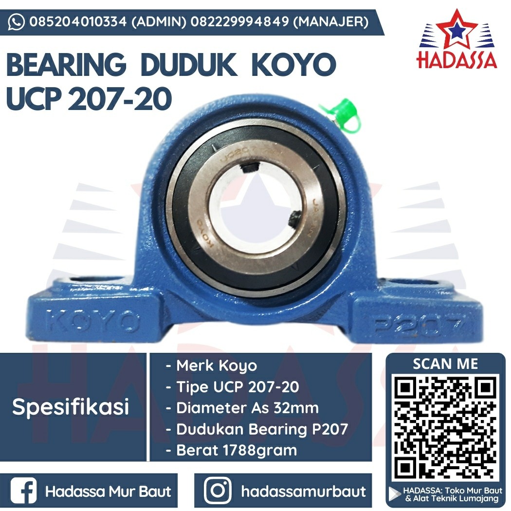 Bearing Duduk Koyo UCP 207-20