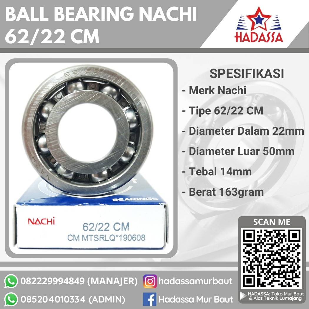 Bearing Nachi 62per22 CM