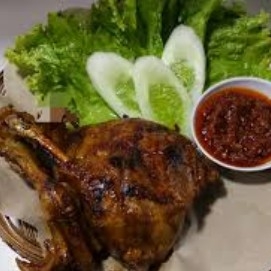 Bebek Bakar S Tahu Tempe Lalapan Sambal