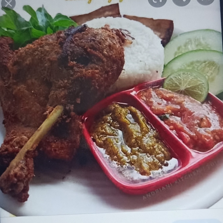 Bebek Goreng Plus Nasi