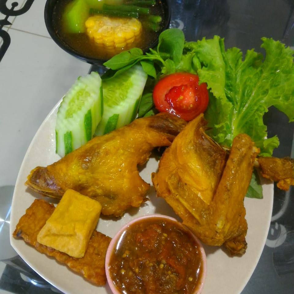 Bebek Paha Bakar Goreng