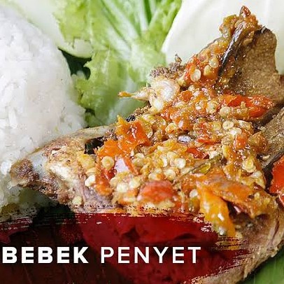 Bebek Penyet dan Nasi