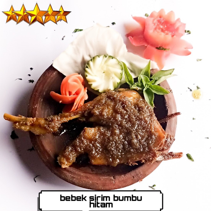 Nasi Bebek Siram Bumbu Hitan