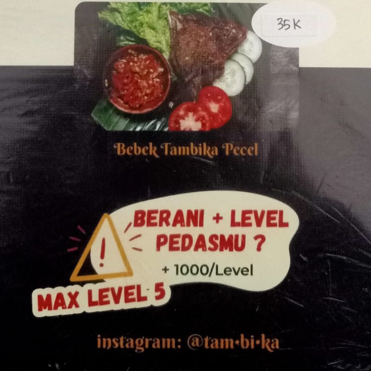 Bebek Tambika Sambal Mentah