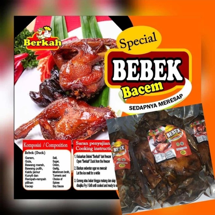 Bebek kampung bacem