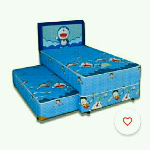 Bed Sorong Katun Biru 2in1 Ukrn 120x200