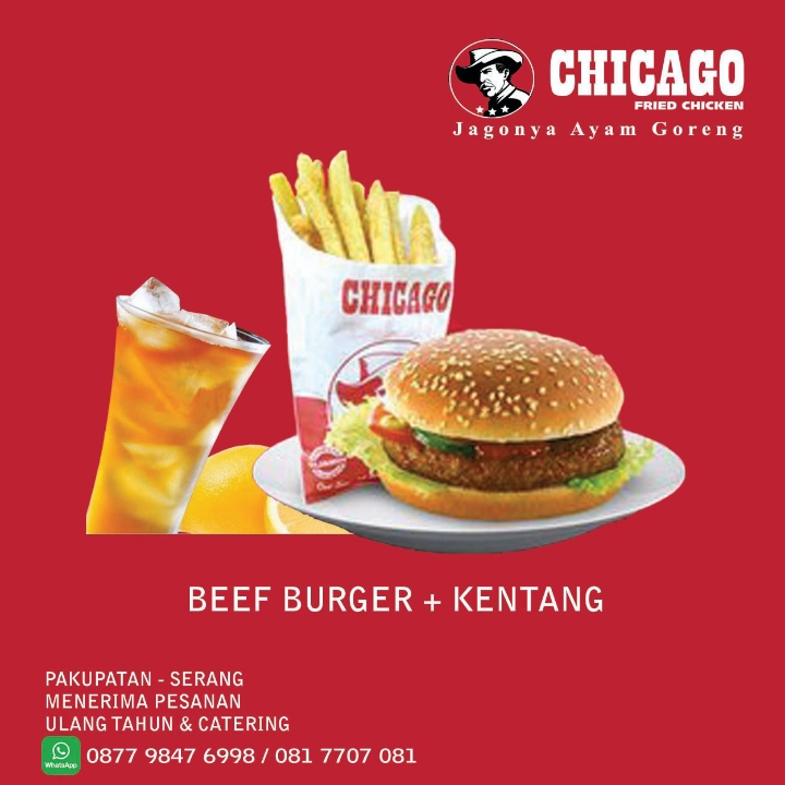 Beef Burger - Kentang