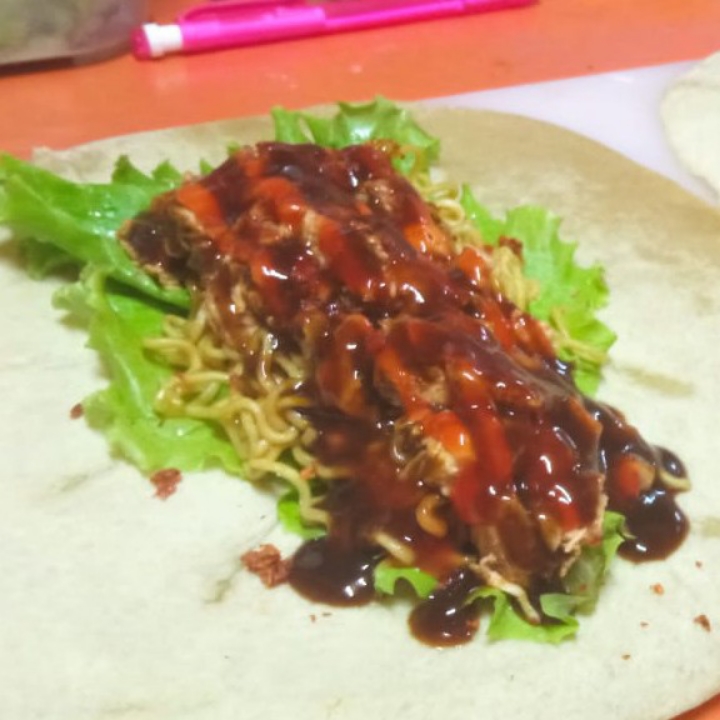 Beef Noodle Burrito