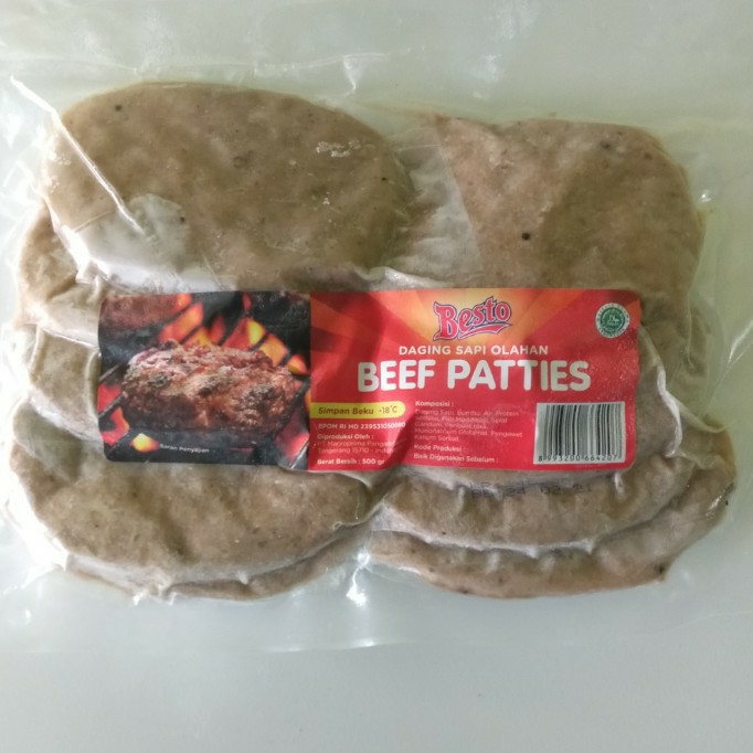 Beef Patties Besto Isi 10 Pcs