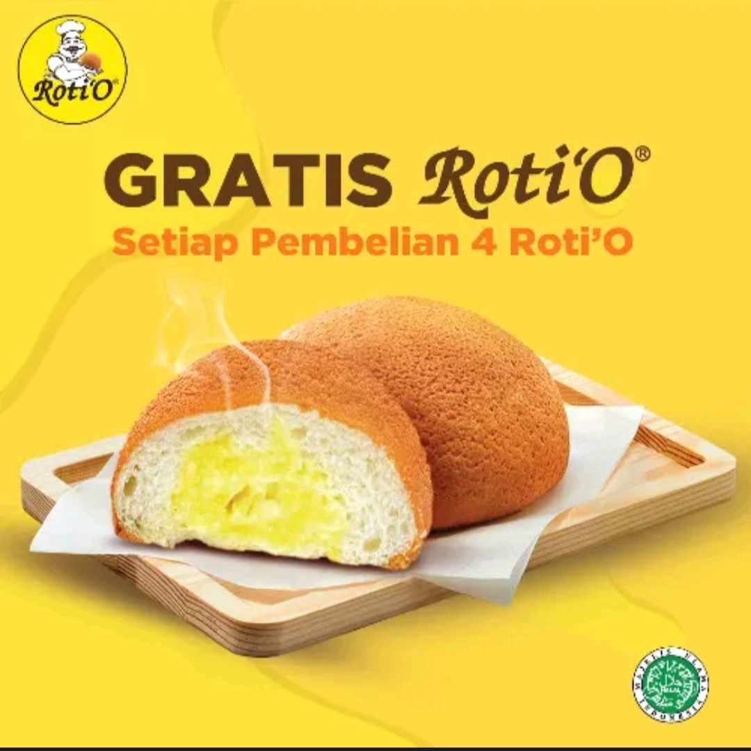 Beli 4 Gratis 1 RotiO